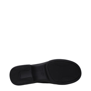 Black Fabric Low Top Sneakers