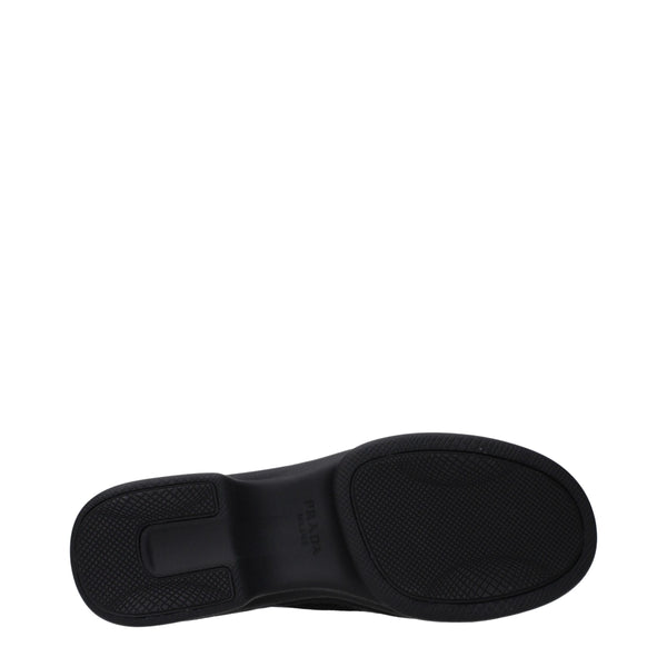 Black Fabric Low Top Sneakers