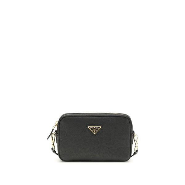 Black Calf Leather Bos Taurus Shoulder Bag