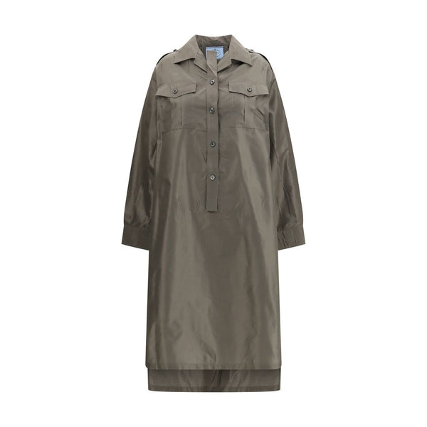 Bicolor Silk Casual Dress