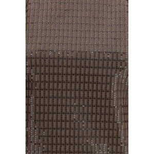 Brown Cotton Sleeveles T-Shirt
