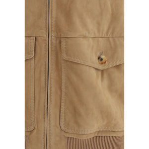 Beige Lamb Ovis Aries Aries Sleveless Jacket