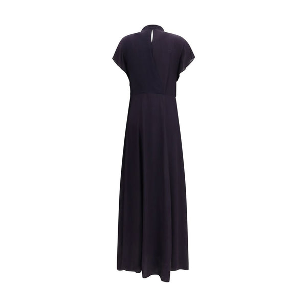 Black Viscose Casual Dress