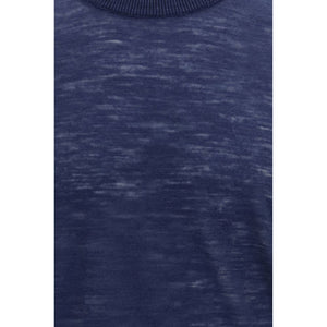 Blue Linen Shortsleeve Shirt