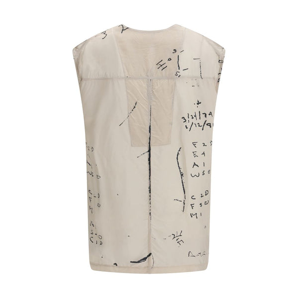 Beige Viscose Pattern Shirt