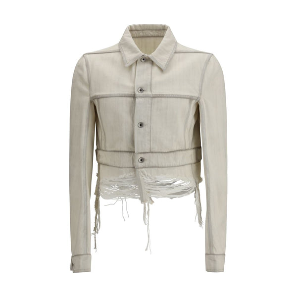 White Cotton Denim Jacket