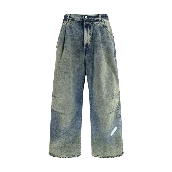Blue Cotton Relaxed Fit Jeans
