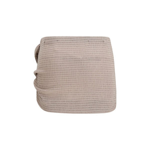 Brown Lyocell Mini Skirt