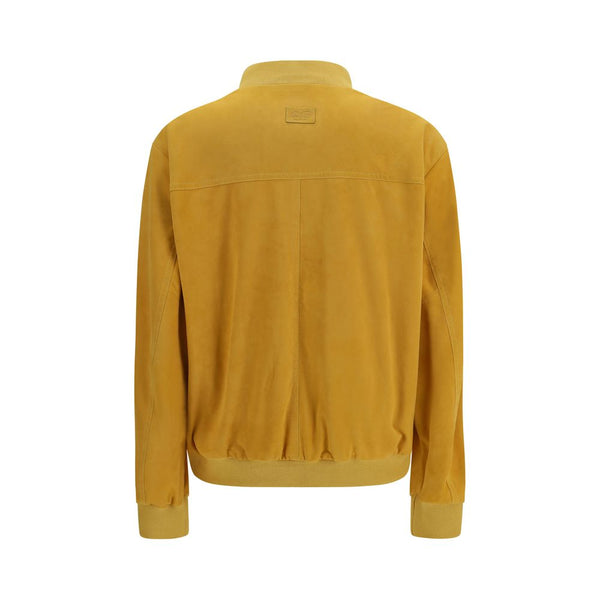 Bicolor Goatskin Bomber