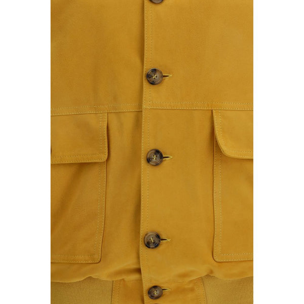 Bicolor Goatskin Bomber