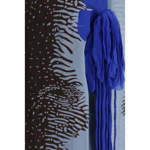 Multicolor Silk Cocktail Dress