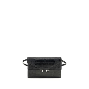 Black Calf Leather Bos Taurus Shoulder Bag