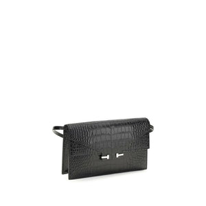 Black Calf Leather Bos Taurus Shoulder Bag