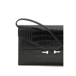 Black Calf Leather Bos Taurus Shoulder Bag