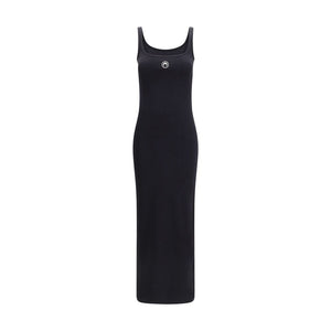 Black Cotton Casual Dress