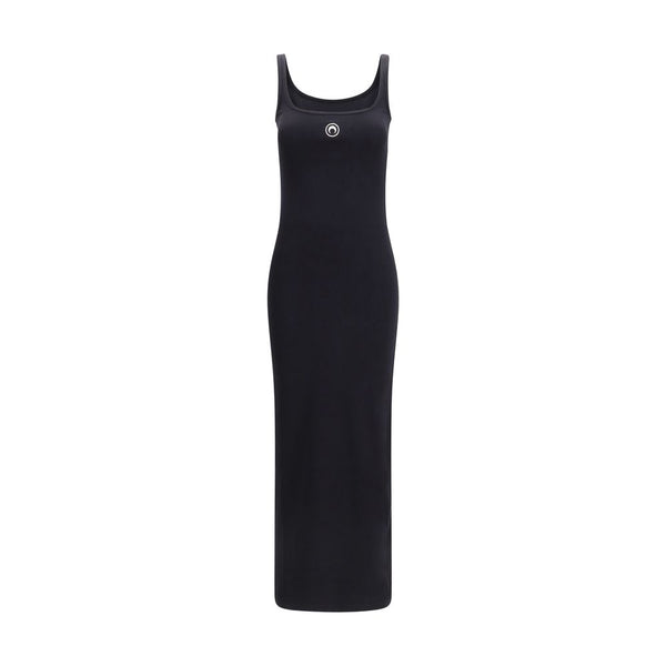 Black Cotton Casual Dress