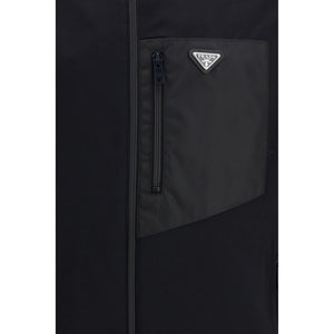 Black Cotton Shell Jacket