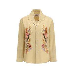 Beige Cotton Pattern Shirt