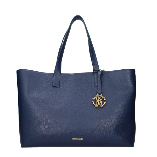 Blue Leather Shoulder Bag