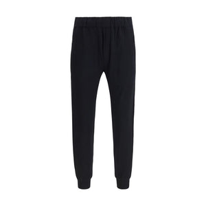 Black Cotton Casual Pants