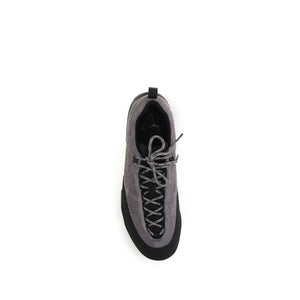 Gray Calf Leather Bos Taurus Athletic Sneakers