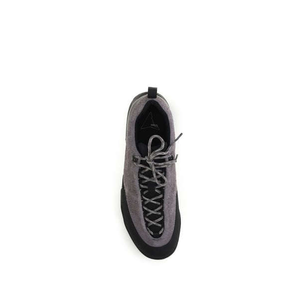 Gray Calf Leather Bos Taurus Athletic Sneakers