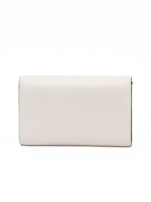 White Avenue Leather Shoulder Strap Bag