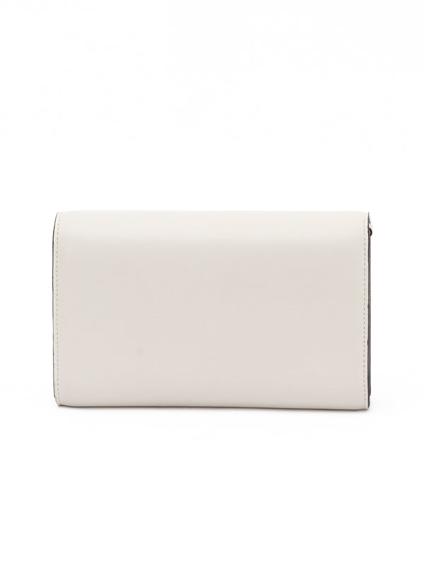 White Avenue Leather Shoulder Strap Bag