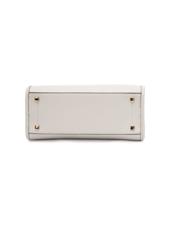 White Avenue S Tote Leather Handbag