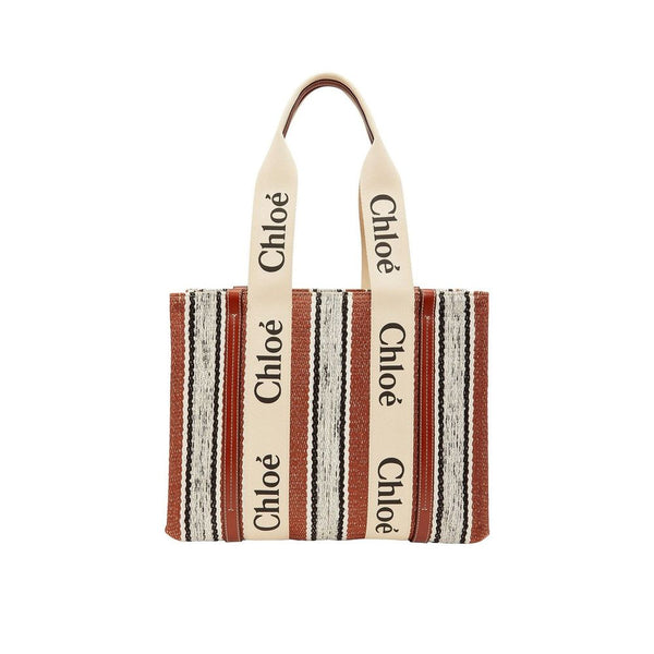 Brown Linen Tote Bag