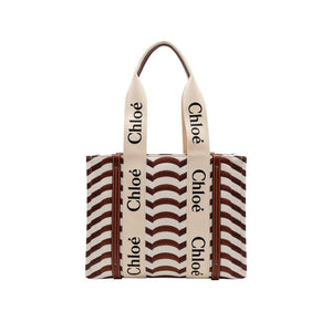 Beige Linen Tote Bag