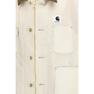 Beige Cotton Bomber