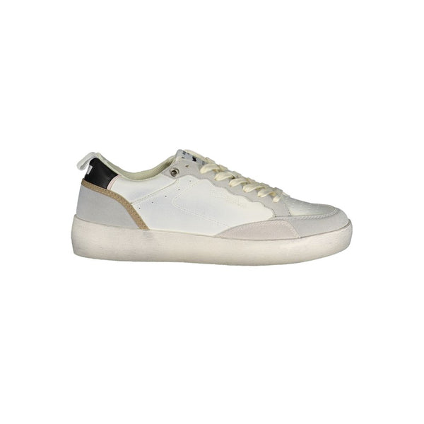 Gray Polyester Athletic Sneakers