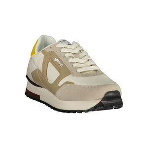 Bianco Polyurethane Men Sneaker