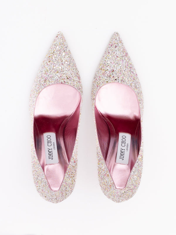 Candy Pink Glitter Love 85 Pumps