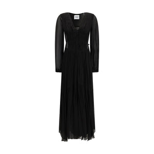Black Viscose Casual Dress
