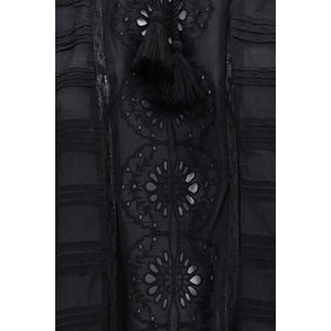 Black Cotton Casual Dress
