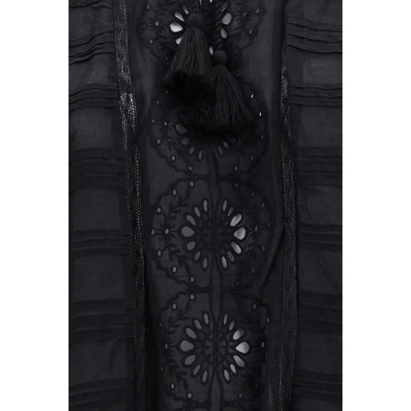 Black Cotton Casual Dress