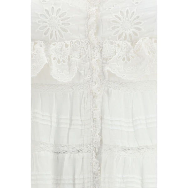 White Cotton Casual Dress