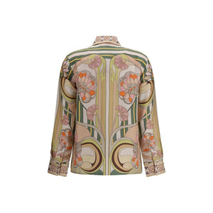 Multicolor Silk Pattern Shirt