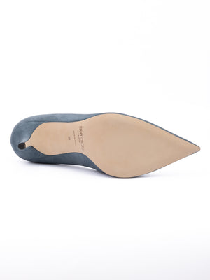 Dusk Blue Suede Agnes Pumps
