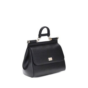 Black Calf Leather Bos Taurus Shoulder Bag