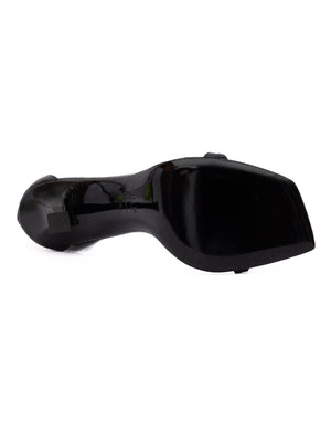 Black Leather Verity 100 Sandals