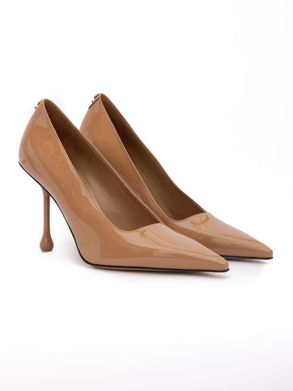 Powder Pink Patent Leather Ixia 95 Pumps