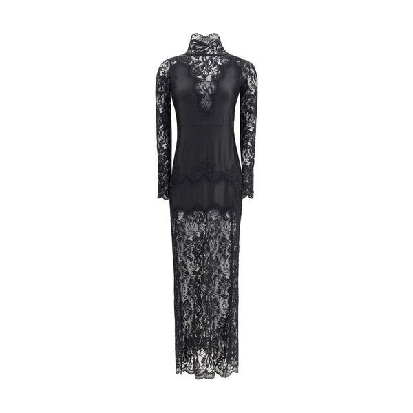 Black Polyamide Long Dress