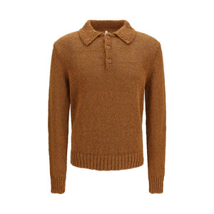 Brown Cotton Polo Shirt