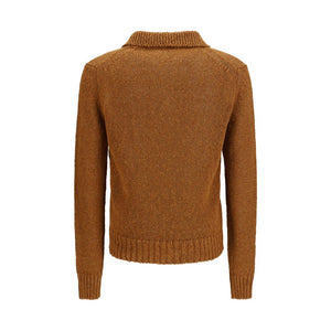 Brown Cotton Polo Shirt