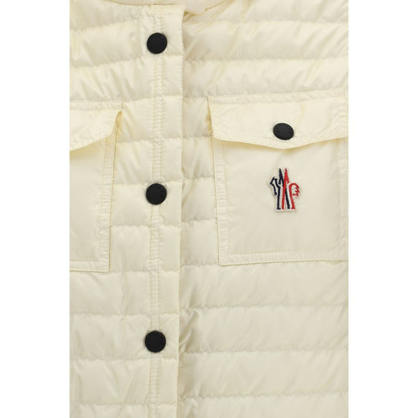 Beige Polyamide Sleveless Jacket