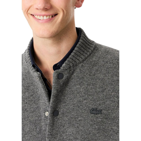 Gray Wool Cardigan