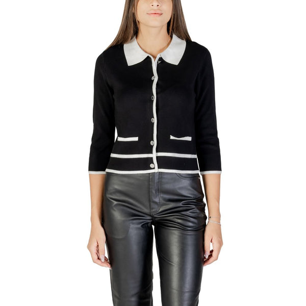 Black And White Viscose Sweatshirt